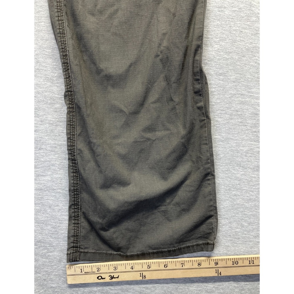 Wrangler Cargo Pants Men 38x34 Gray Relaxed Fit Hiking Outdoor Utility Work Wear - Picture 8 of 8